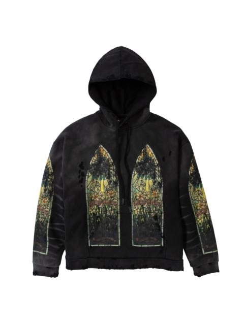 WHO DECIDES WAR FADED HOODED PULLOVER