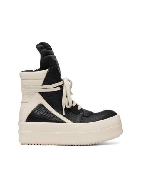Rick Owens Black & Off-White Tower Mega Bumper Geobasket Sneakers