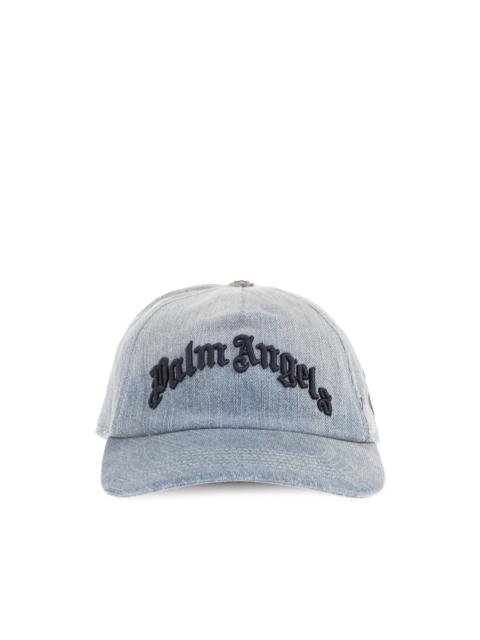 Palm Angels logo-embroidered denim cap