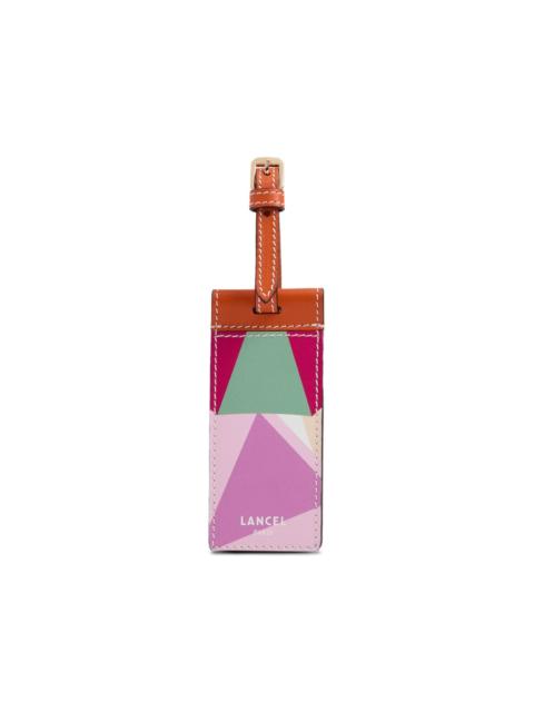 LANCEL Beach geometric-pattern leather luggage tag