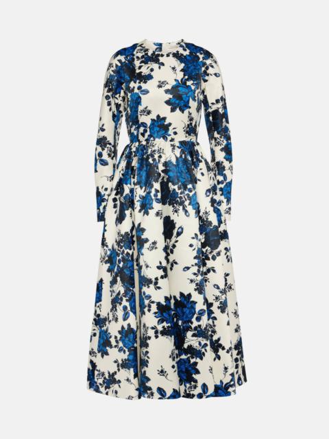 Annie floral taffeta midi dress