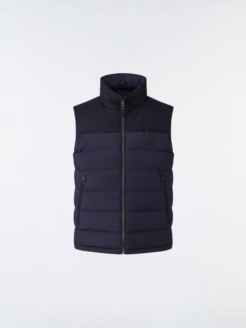MACKAGE BOBBIE Agile-360 stretch light down vest with stand collar