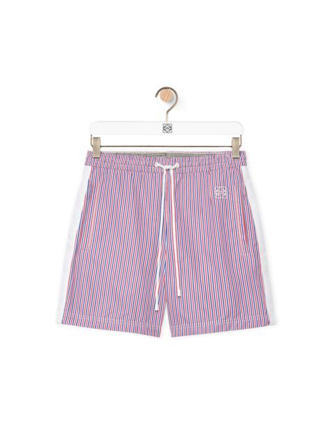 Loewe Tracksuit shorts in striped cotton