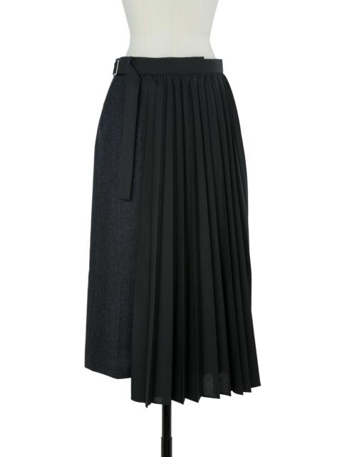sacai Double-Faced Herringbone x Suiting Skirt
