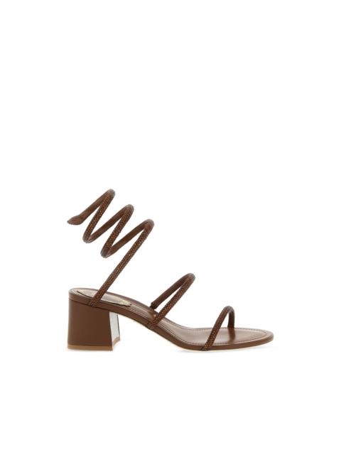 RENE CAOVILLA Cleo coiled-strap leather sandals
