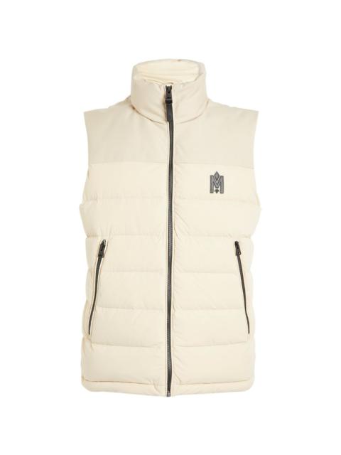 Mackage Men's Kane Monogram Recycled Down Vest