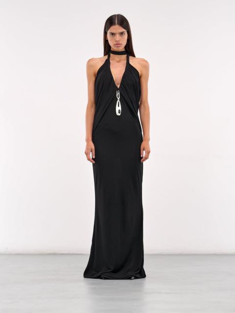 CHRISTOPHER ESBER Lavalliere Draped Halter Dress