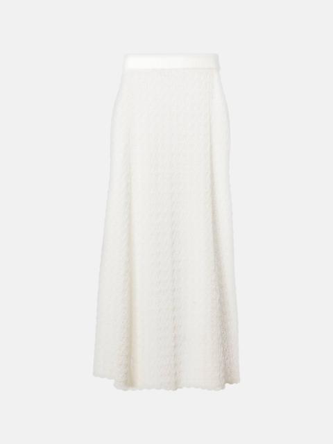 GANNI Crochet maxi skirt