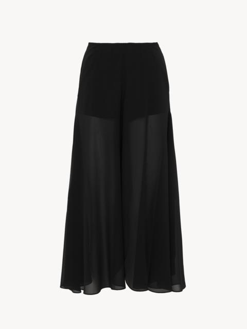 Chloé FLUID PANTS IN SILK GEORGETTE