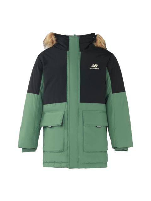 New Balance New Balance Color Block Down Jacket 'Green Black' AMJ23355-JD