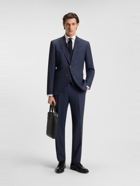 BOSS REGULAR-FIT THREE-PIECE SUIT IN STRETCH WOOL