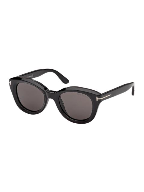 TOM FORD Nika 49MM Oval Sunglasses