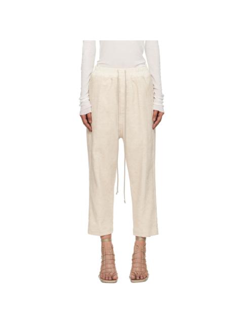 Rick Owens Off-White Concordians Drawstring Astaires Trousers