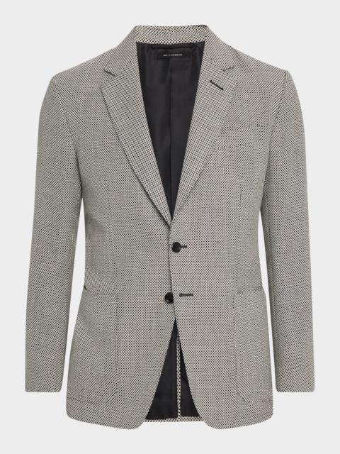 TOM FORD Men's Wool Negative Birdseye Sport Coat