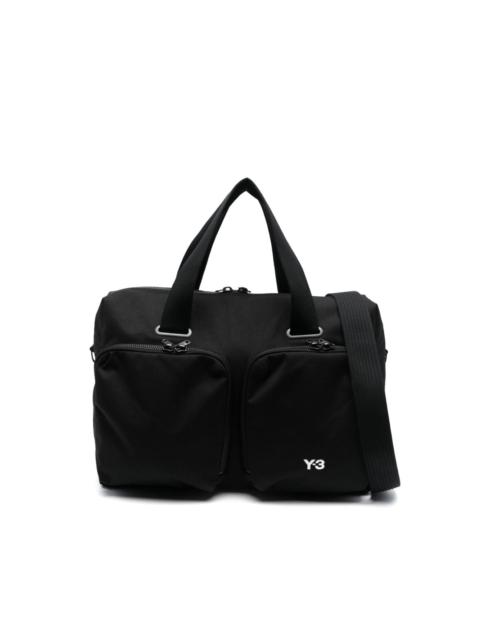 Y-3 logo-embroidered travel bag