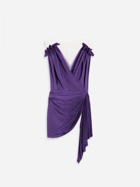 Lanvin SLEEVELESS DRAPED TOP