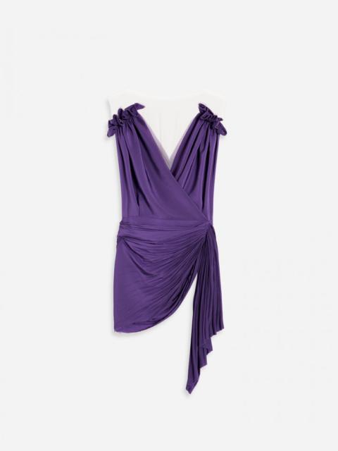 SLEEVELESS DRAPED TOP