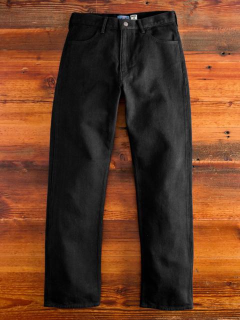 Double Cloth Sashiko Jeans in Black