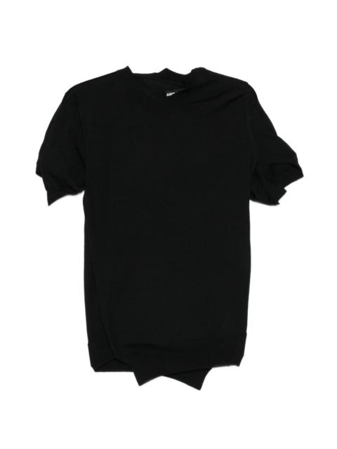 Junya Watanabe asymmetric knitted top