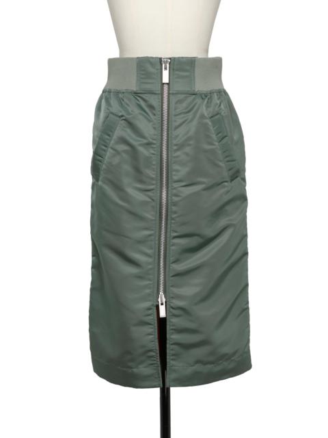 スカート sacai FW25 Sacai Skirts (SCW205 501) sacai GREEN NYLON SKIRT | palazzobelli | REVERSIBLE