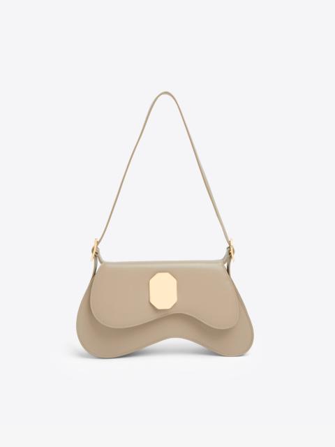 MALONE SOULIERS Divine Beige Leather Shoulder Bag