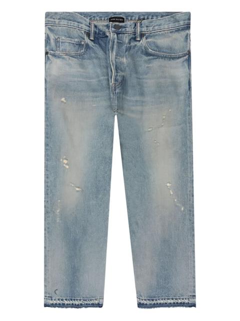 John Elliott cropped distressed effect jeans