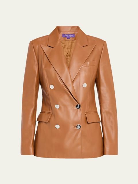 Ralph Lauren Camden Leather Double-Breasted Jacket