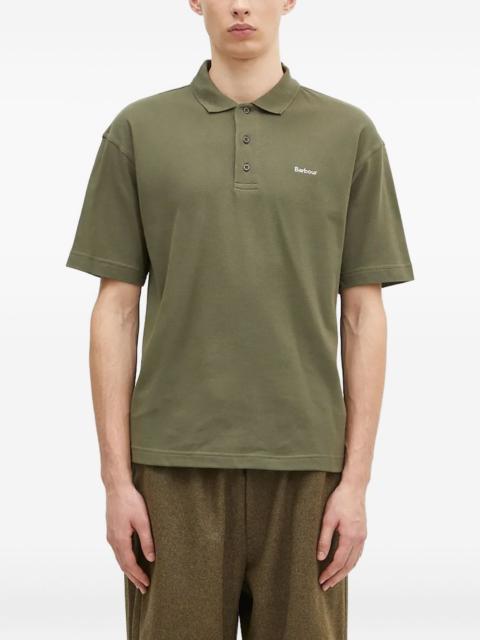Barbour logo-embroidery polo shirt