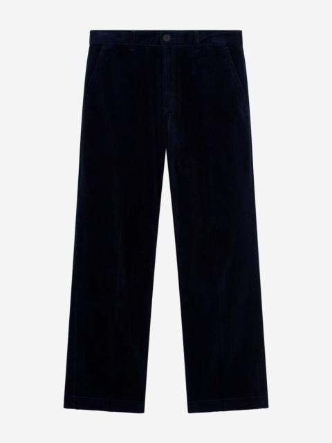 The Kooples NAVY CORDUROY WIDE-LEG PANTS