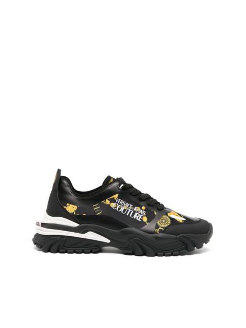 VERSACE JEANS COUTURE Couture Chain-print sneakers