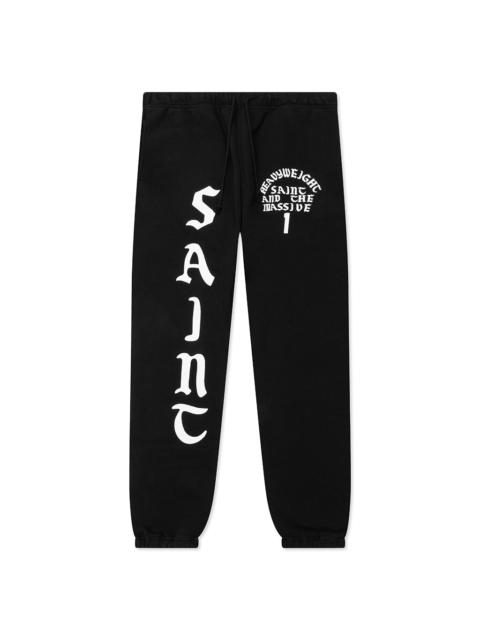 SAINT M×××××× IT'S SAINT SWEAT PANTS - BLACK