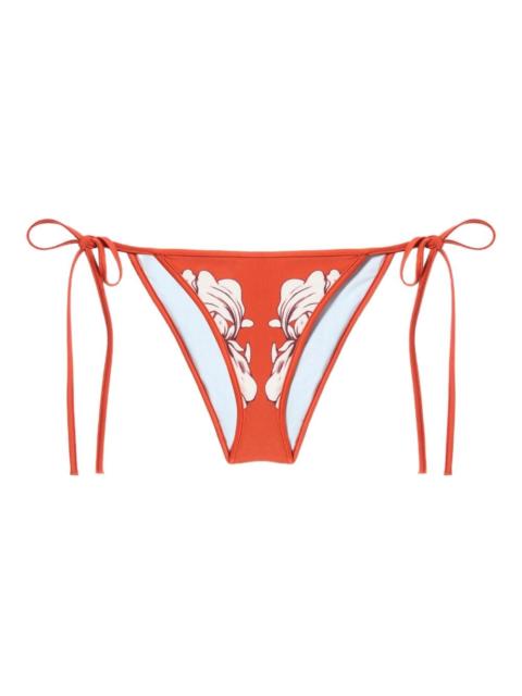 La DoubleJ floral-print bikini bottoms