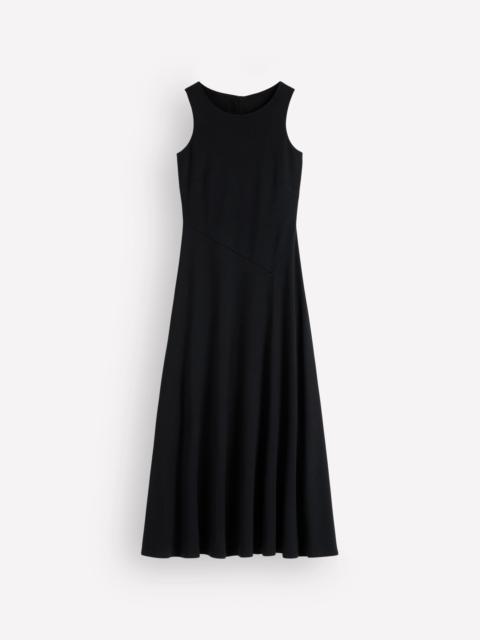 BODEN Asymetric Ponte Midi Dress-Black