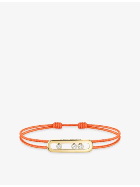 MESSIKA Messika Care(s) 18ct Yellow Gold and 0.09ct Diamond Cord Bracelet