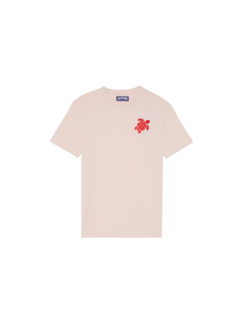 Vilebrequin Men Organic Cotton T-shirt Embroidered Turtle