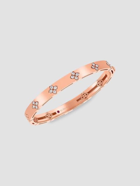 ROBERTO COIN Women's Verona 18K Rose Gold & 0.45 TCW Diamond Hinged Bangle Bracelet - Rose Gold