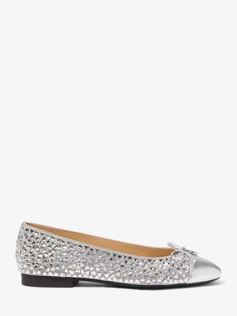 MICHAEL KORS Piper Flex Embellished Metallic Ballet Flat