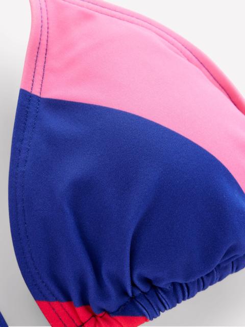 BODEN Symi String Bikini Top-Multi, Rainbow Cascade