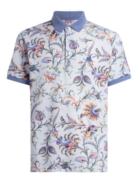 Etro floral cotton polo shirt
