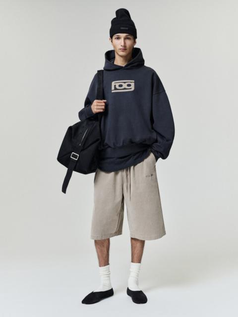 ESSENTIALS Cotton Twill Lounge Drawstring Short