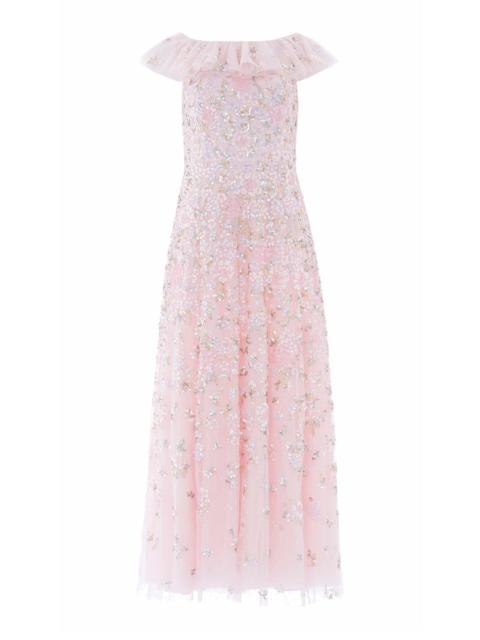Needle & Thread Peony Bouquet Sequin Ankle Gown