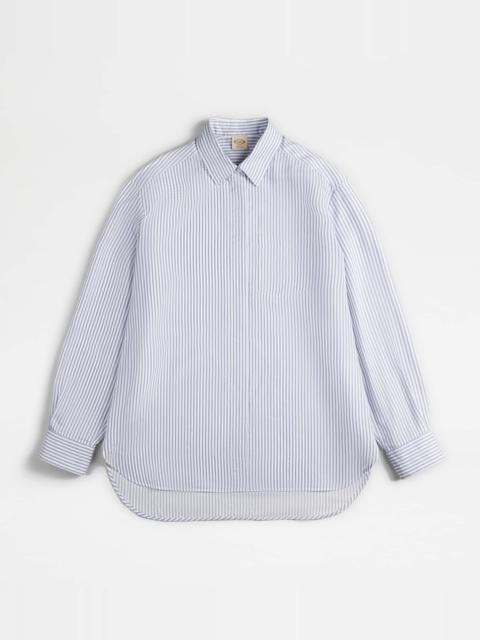 Tod's STRIPED SHIRT - LIGHT BLUE, WHITE