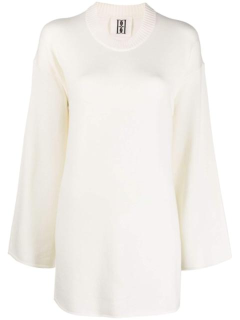 BY MALENE BIRGER rolled-trim knitted jumper