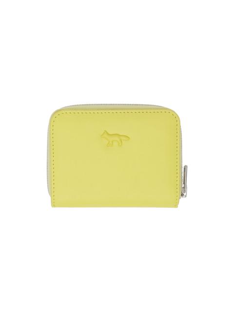 Maison Kitsuné Yellow Cloud Zipped Wallet