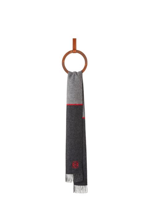 Loewe Window scarf in wool and cashmere
