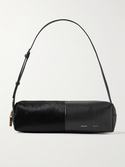 KHAITE Kye Calf Hair And Leather Shoulder Bag