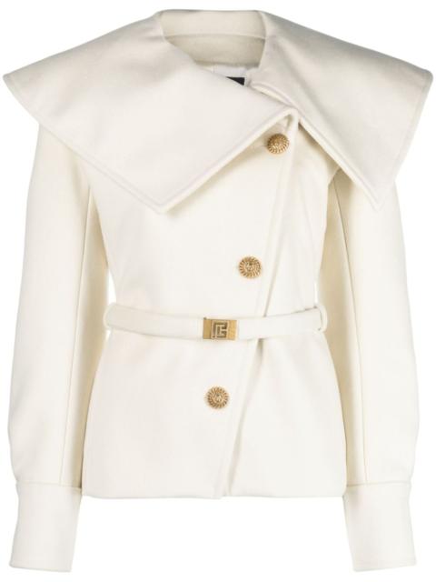 Balmain belted wool jacket