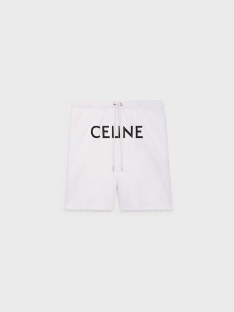 CELINE LOOSE CELINE SHORTS IN COTTON FLEECE