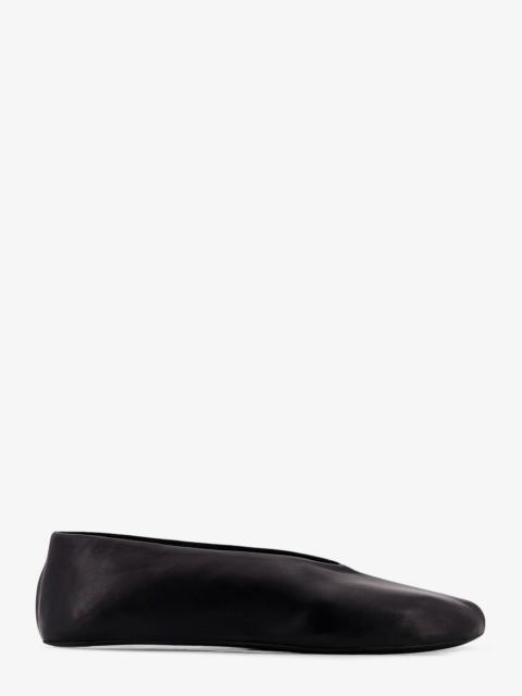 The Row Stella Leather Ballerinas