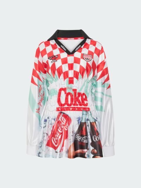 adidas ADIDAS X COCA-COLA MASH UP SMOCKED JERSEY